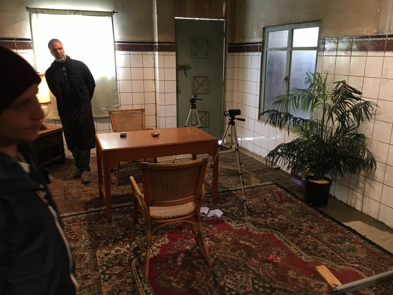 &nbsp;<br>Iraw interview room, dressed into existing set