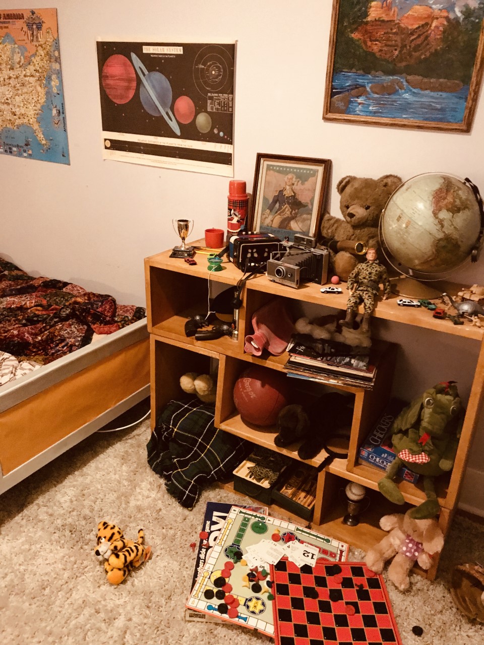 &nbsp;<br>1960's kids bedroom, dressed into empty house location  